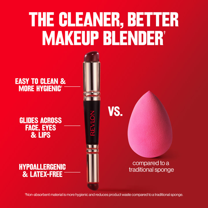 Outil estompeur de maquillage en gelée à double extrémité